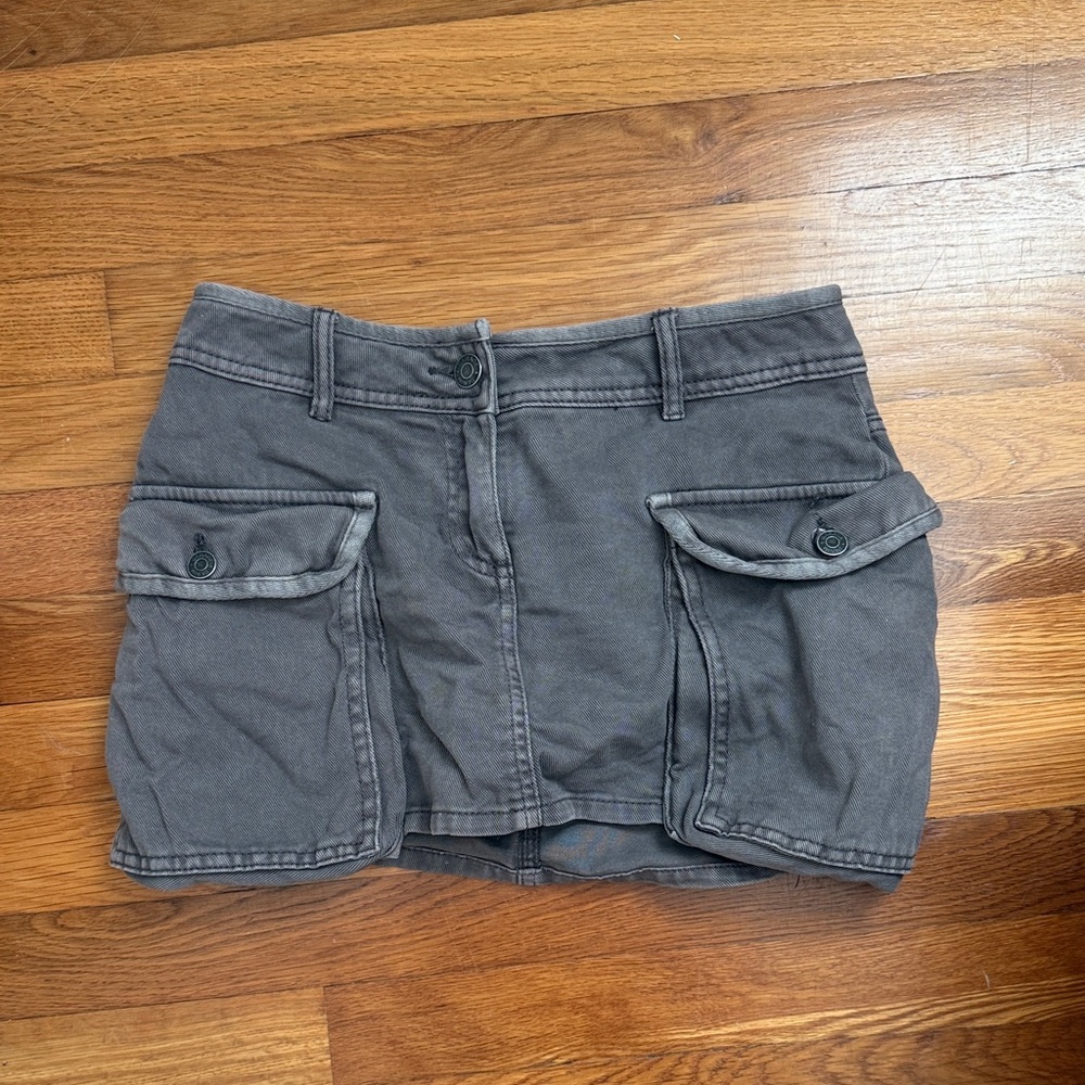 Garage Charcoal Cargo Skort